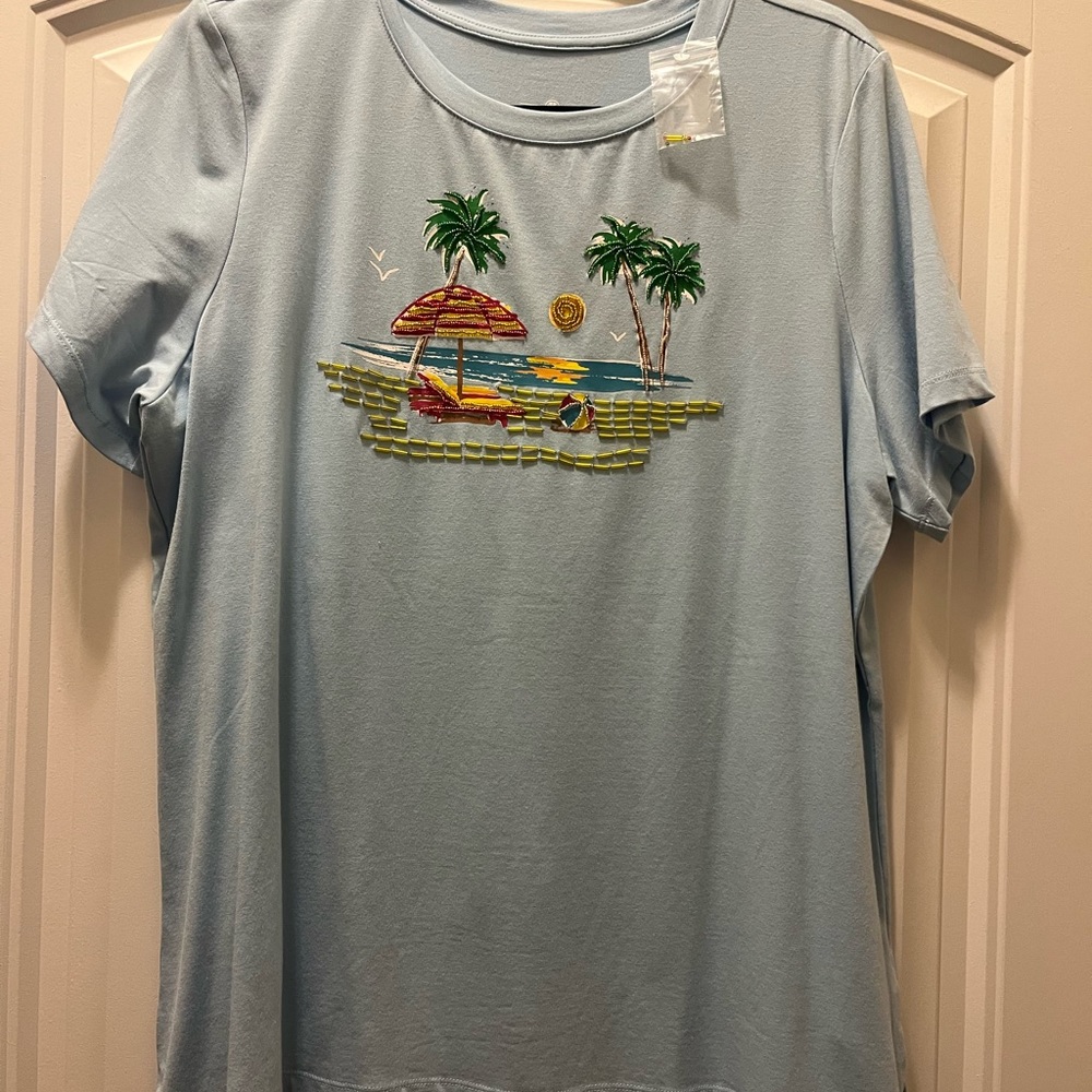 Lemon Way embellished T-shirt